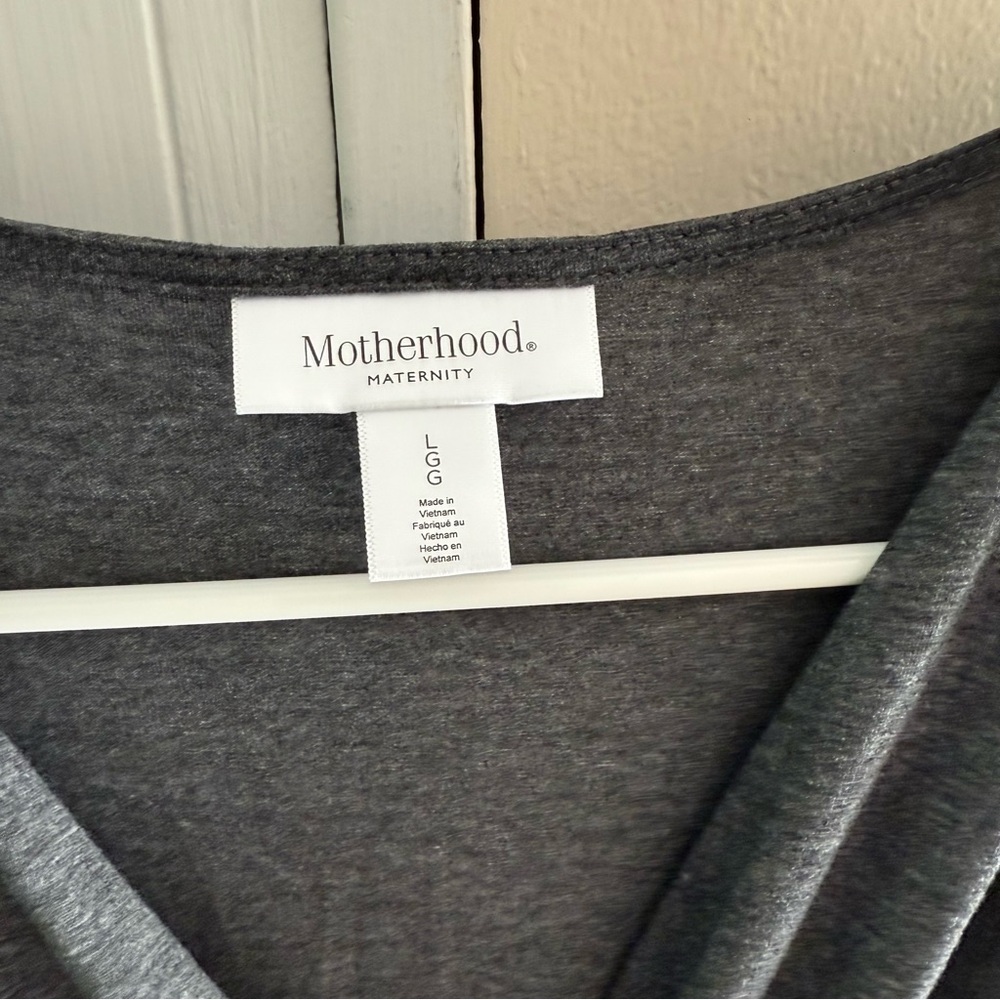 Motherhood‎ Maternity Charcoal Grey Jumpsuit Size Large - Picture 4 of 8